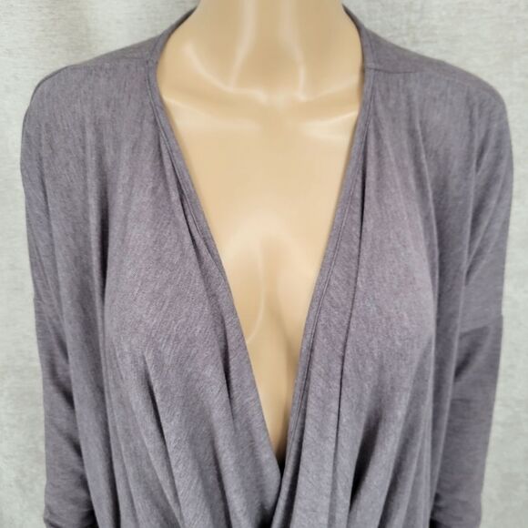 Costa Blanca Stylish Gray Draped Infinity Cardigan Women's Medium Large - Picture 3 of 11